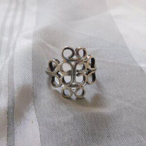 Sterling Silver Filigree Ring Size 5.75